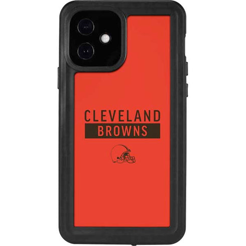 NFL Cleveland Browns Orange Performance Series iPhone 12 Waterproof Case