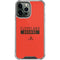 NFL Cleveland Browns Orange Performance Series iPhone 13 Pro Max Clear Case
