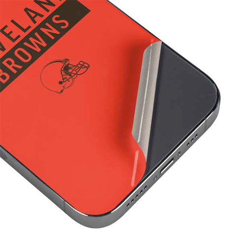 NFL Cleveland Browns Orange Performance Series iPhone 13 Pro Max Skin