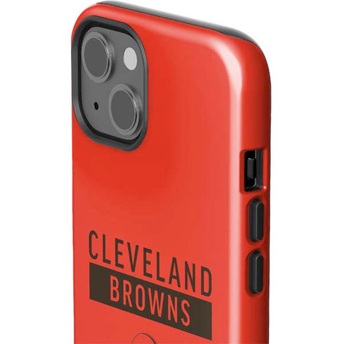 NFL Cleveland Browns Orange Performance Series iPhone 15 Plus Impact Case