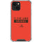 NFL Cleveland Browns Orange Performance Series iPhone 15 Plus Clear Case