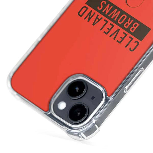 NFL Cleveland Browns Orange Performance Series iPhone 15 Plus MagSafe Case