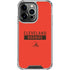 NFL Cleveland Browns Orange Performance Series iPhone 15 Pro Clear Case
