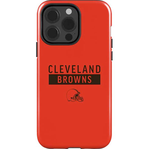 NFL Cleveland Browns Orange Performance Series iPhone 15 Pro Impact Case