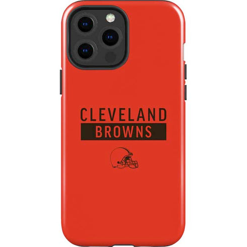 NFL Cleveland Browns Orange Performance Series iPhone 15 Pro Max Impact Case
