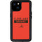 NFL Cleveland Browns Orange Performance Series iPhone 15 Plus Waterproof Case