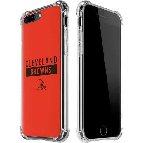 NFL Cleveland Browns Orange Performance Series iPhone 7/8 Plus Clear Case