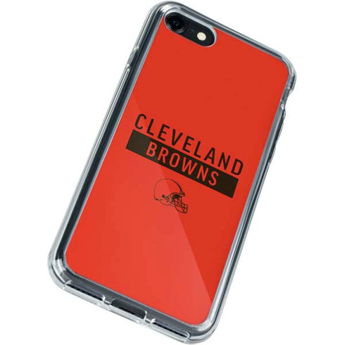 NFL Cleveland Browns Orange Performance Series iPhone SE (2nd & 3rd Gen) Clear Case
