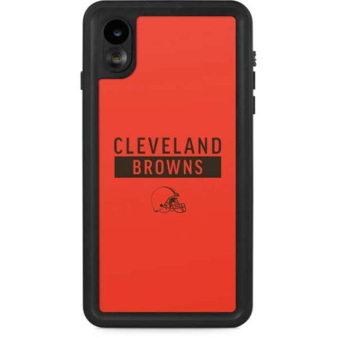 NFL Cleveland Browns Orange Performance Series iPhone XR Waterproof Case