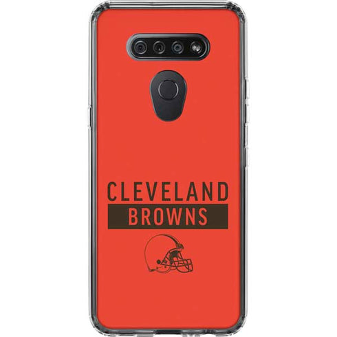NFL Cleveland Browns Orange Performance Series LG K51/Q51 Clear Case