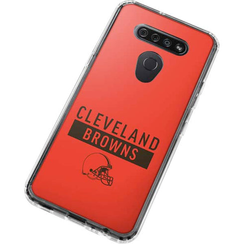 NFL Cleveland Browns Orange Performance Series LG K51/Q51 Clear Case