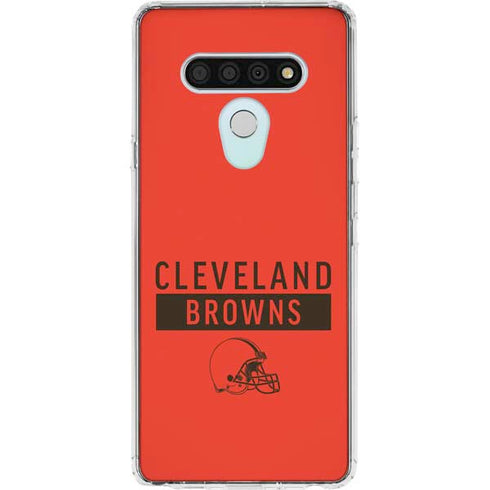 NFL Cleveland Browns Orange Performance Series LG Stylo 6 Clear Case