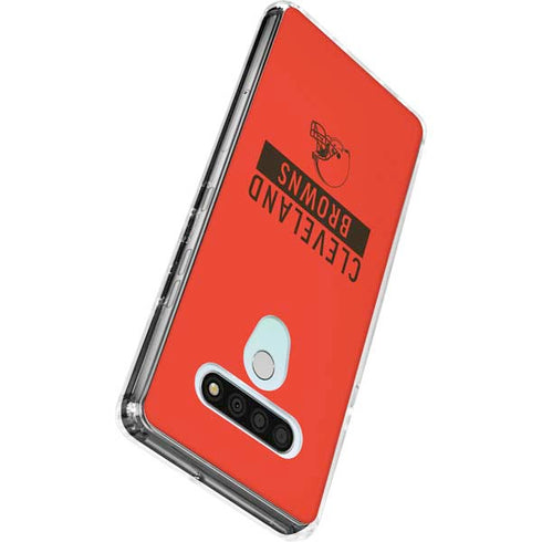 NFL Cleveland Browns Orange Performance Series LG Stylo 6 Clear Case
