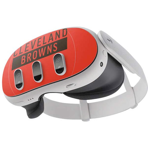 NFL Cleveland Browns Orange Performance Series Meta Quest 3 Skin