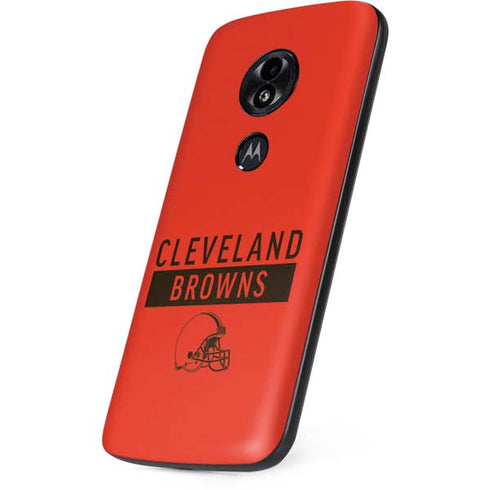 NFL Cleveland Browns Orange Performance Series Moto E5 Play Skin