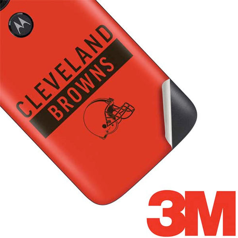 NFL Cleveland Browns Orange Performance Series Moto E5 Play Skin