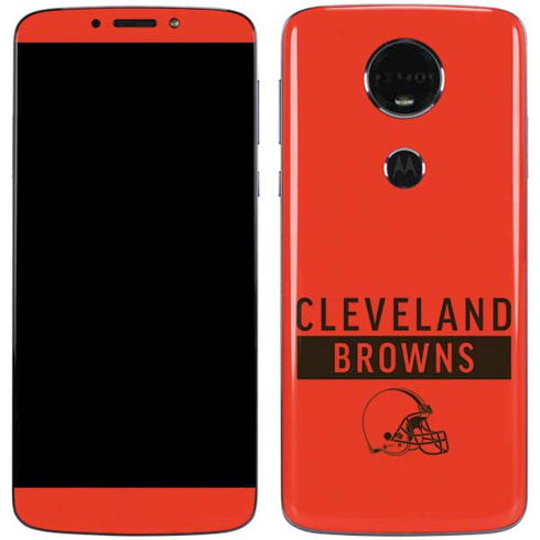 NFL Cleveland Browns Orange Performance Series Moto E5 Plus Skin