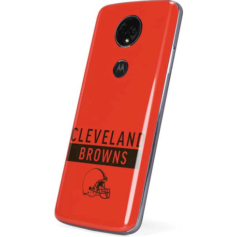 NFL Cleveland Browns Orange Performance Series Moto E5 Plus Skin