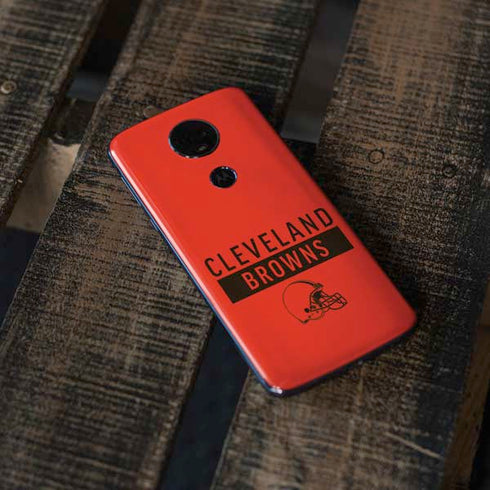 NFL Cleveland Browns Orange Performance Series Moto E5 Plus Skin