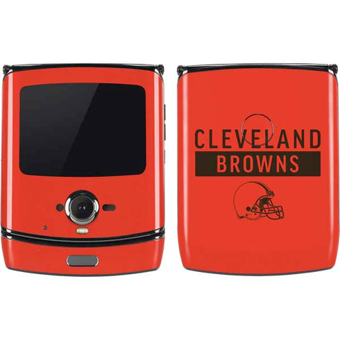NFL Cleveland Browns Orange Performance Series Motorola RAZR Skin