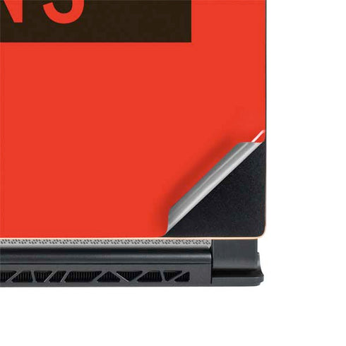 NFL Cleveland Browns Orange Performance Series MSI GS65 Stealth Laptop Skin