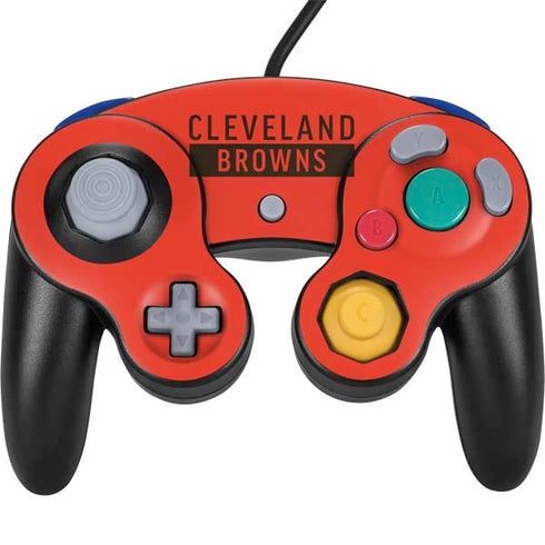 NFL Cleveland Browns Orange Performance Series Nintendo GameCube Controller Skin
