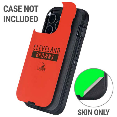 NFL Cleveland Browns Orange Performance Series Otterbox Defender iPhone Skin