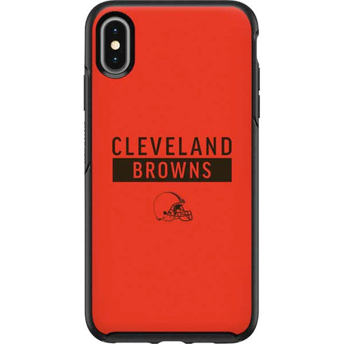 NFL Cleveland Browns Orange Performance Series Otterbox Symmetry iPhone Skin