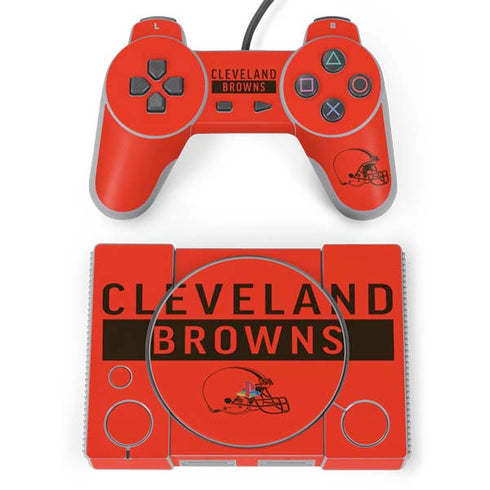 NFL Cleveland Browns Orange Performance Series PlayStation Classic Bundle Skin