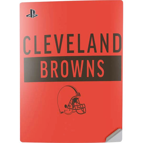 NFL Cleveland Browns Orange Performance Series PS5 Digital Edition Console Skin
