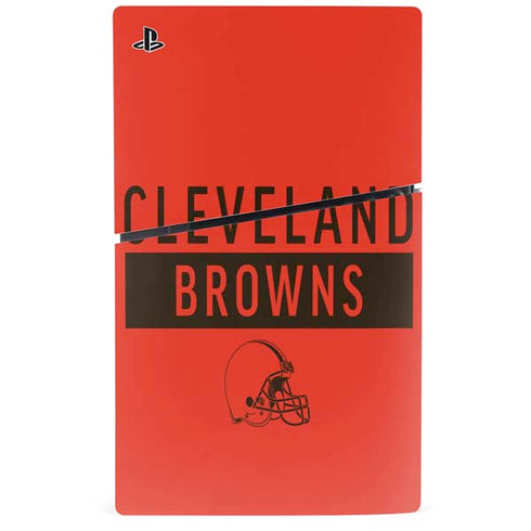 NFL Cleveland Browns Orange Performance Series PS5 Slim Disk Bundle Skin