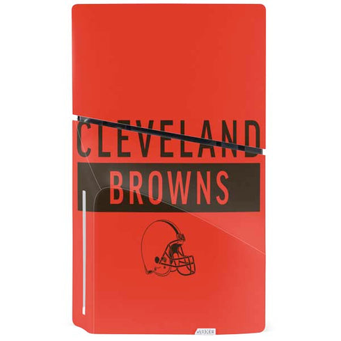 NFL Cleveland Browns Orange Performance Series PS5 Slim Disk Bundle Skin