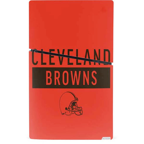 NFL Cleveland Browns Orange Performance Series PS5 Slim Digital Edition Bundle Skin