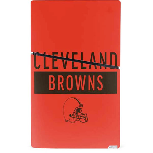 NFL Cleveland Browns Orange Performance Series PS5 Slim Digital Edition Console Skin