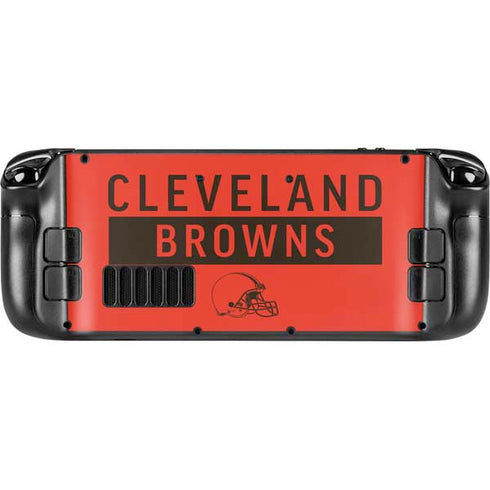 NFL Cleveland Browns Orange Performance Series Steam Deck Handheld Gaming Computer Skin