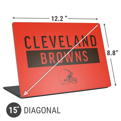 NFL Cleveland Browns Orange Performance Series Universal Laptop 15in (12.2 x 8.8in) Skin