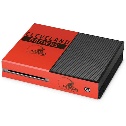 NFL Cleveland Browns Orange Performance Series Xbox One Console Skin