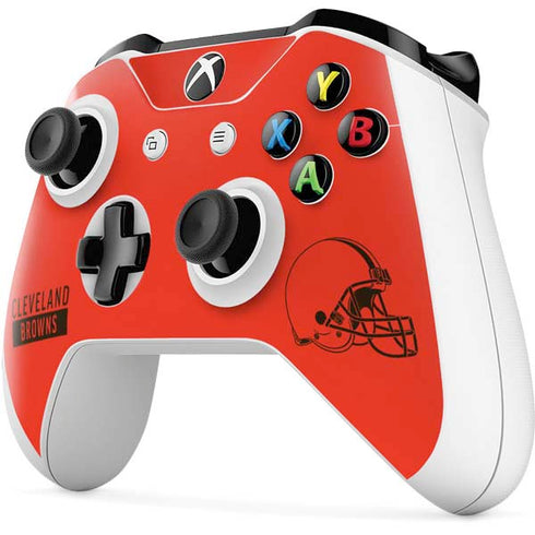 NFL Cleveland Browns Orange Performance Series Xbox One S Controller Skin