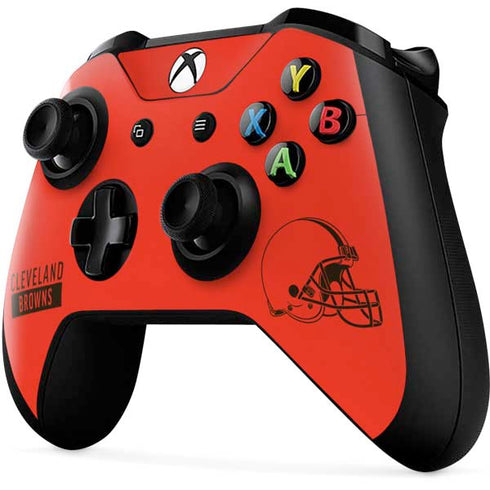 NFL Cleveland Browns Orange Performance Series Xbox One X Controller Skin