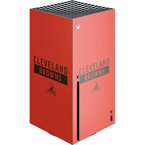 NFL Cleveland Browns Orange Performance Series Xbox Series X Console Skin