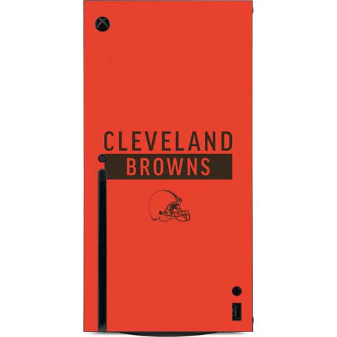 NFL Cleveland Browns Orange Performance Series Xbox Series X Console Skin