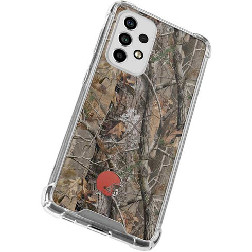 NFL Cleveland Browns Realtree AP Camo Galaxy A53 5G Clear Case