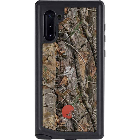 NFL Cleveland Browns Realtree AP Camo Galaxy Note 10 Waterproof Case