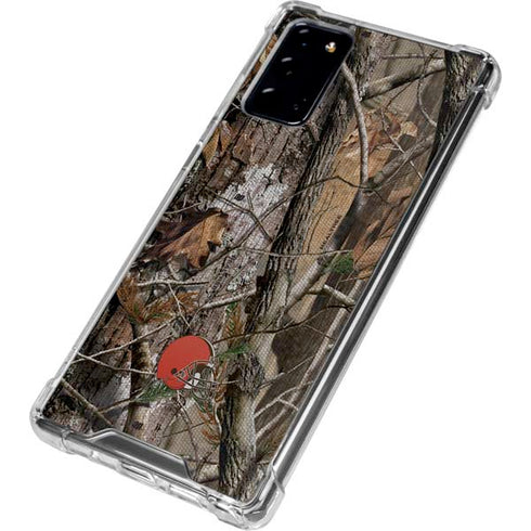 NFL Cleveland Browns Realtree AP Camo Galaxy Note20 5G Clear Case