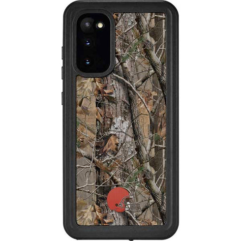 NFL Cleveland Browns Realtree AP Camo Galaxy S20 Waterproof Case
