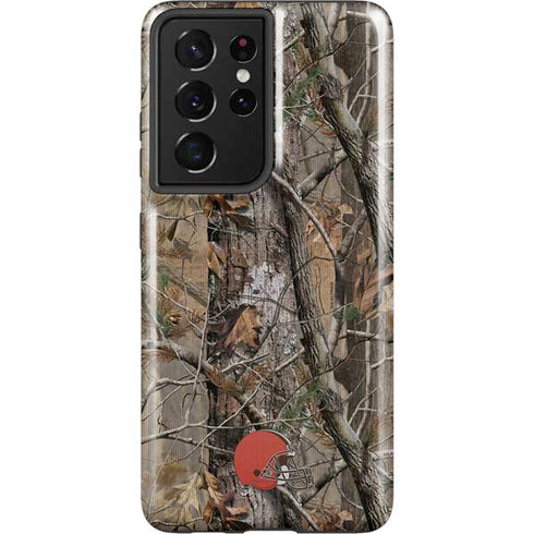NFL Cleveland Browns Realtree AP Camo Galaxy S21 Ultra 5G Pro Case