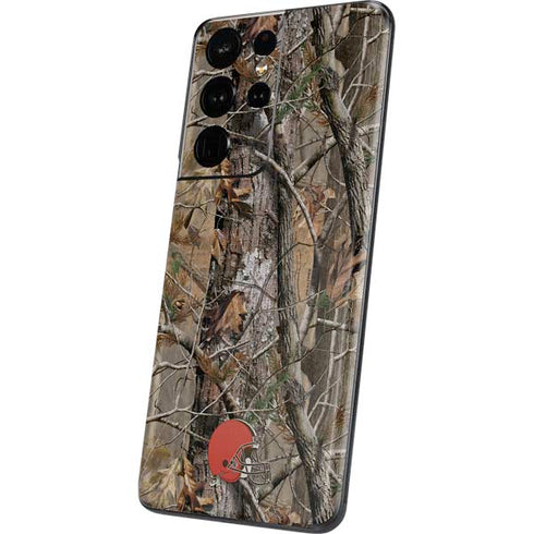 NFL Cleveland Browns Realtree AP Camo Galaxy S21 Ultra 5G Skin