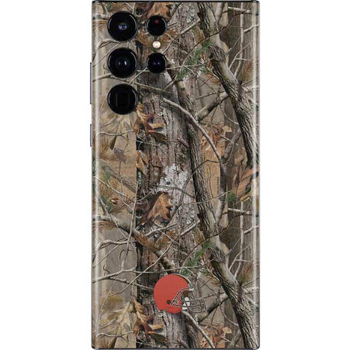 NFL Cleveland Browns Realtree AP Camo Galaxy S22 Ultra Skin