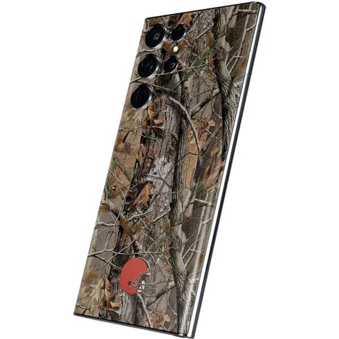 NFL Cleveland Browns Realtree AP Camo Galaxy S22 Ultra Skin