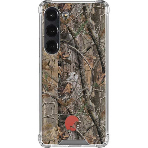 NFL Cleveland Browns Realtree AP Camo Galaxy S23 Clear Case